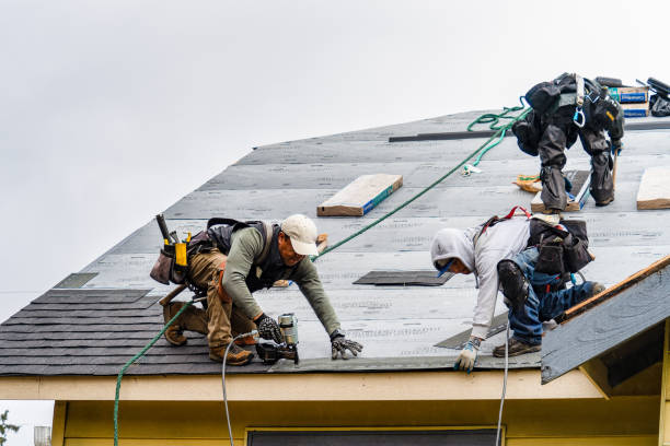 Professional Gutter Installation technician working in Mount Vision, NY